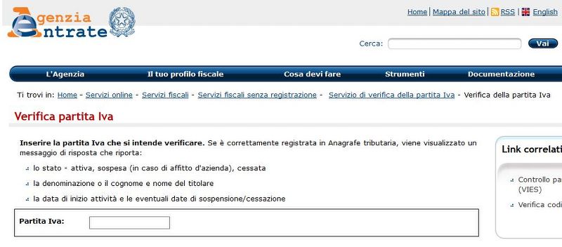 Come verificare una partita IVA italiana e comunitaria