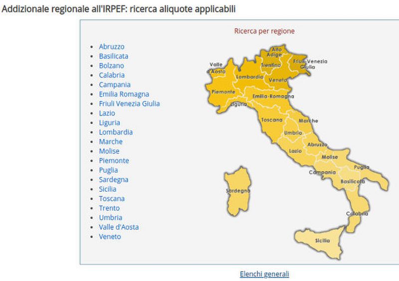 Addizionale regionale Irpef: che cos’è e come si calcola